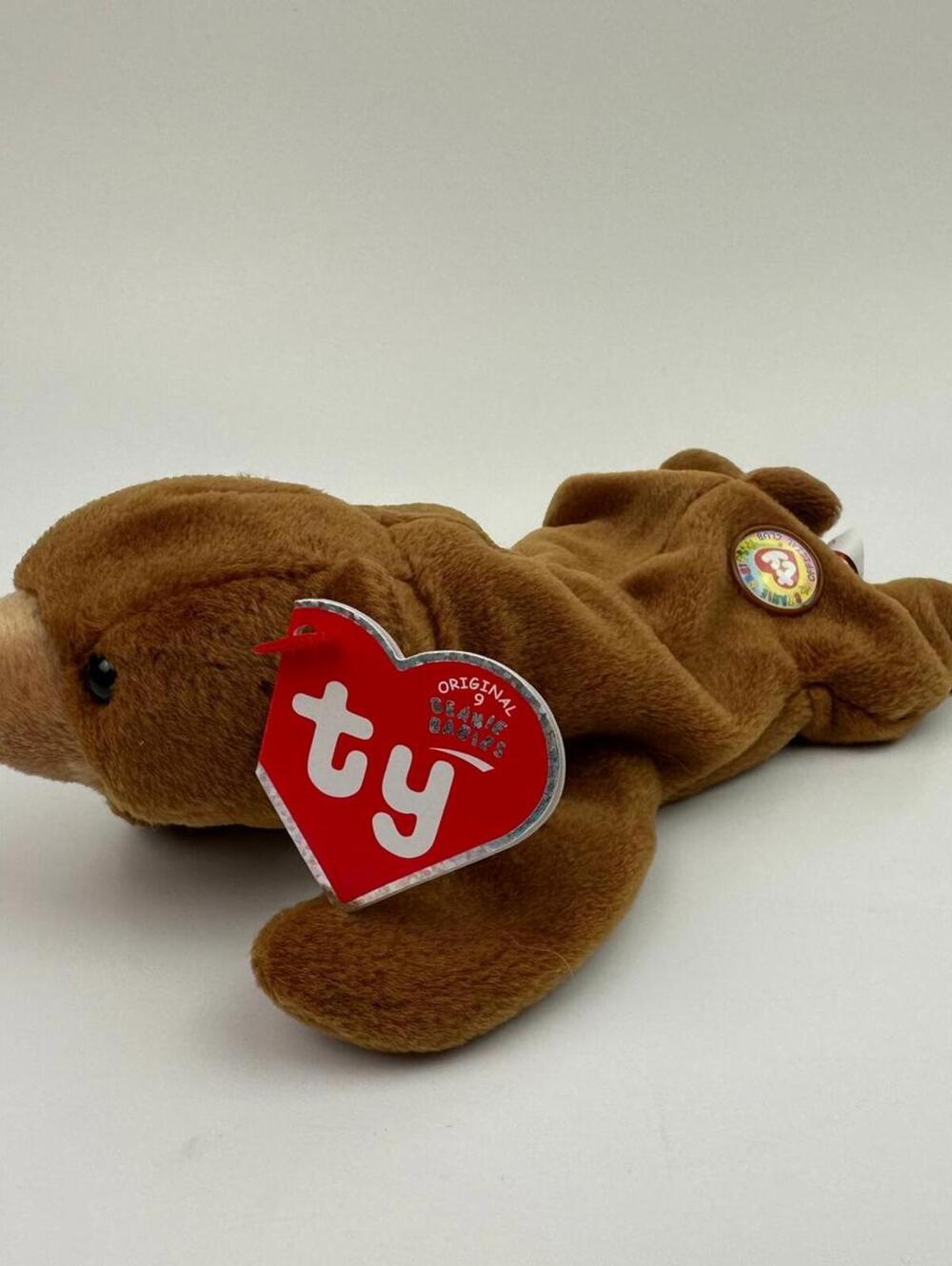 Ty Beanie Baby “Cubbie” the BBOC Bear - Original 9 Replica (8.5 inch)